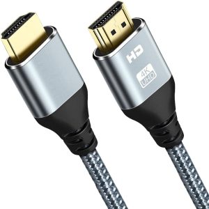 HDMI Cable 4K , 4K 60HZ High Speed 18 Gbps HDMI 2.0 Cable,HDR, HDCP 2.2/1.4, 3D, 2160P,1080P 28AWG HDMI Cord for UHD Samsung TV,Monitor, PS4/3, Xbox One